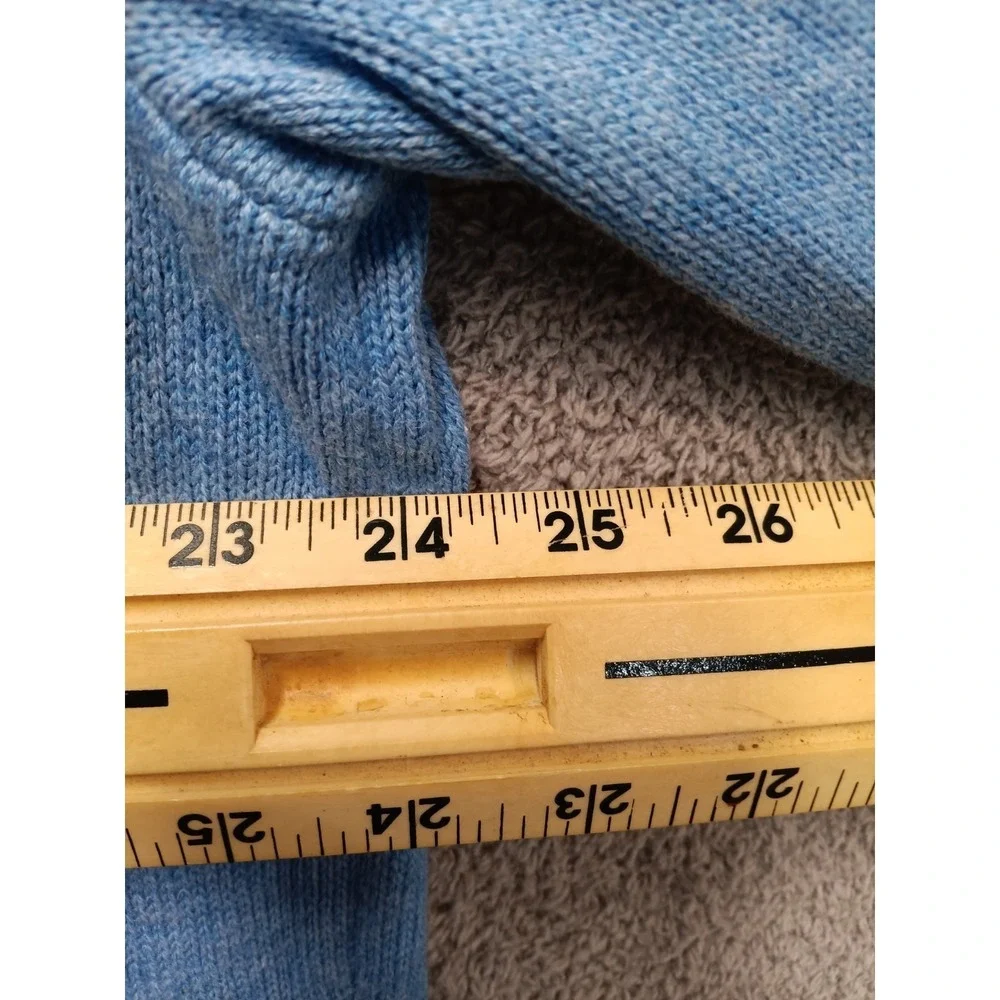 Old Navy Blue Heather Rib Trim Knit‎ Sweater XL Long Sleeve Pullover